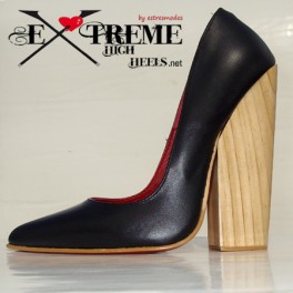 Zapato de tacon alto de madera Alexandra-M55