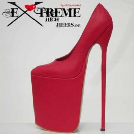 High heel platform leather shoes Alexandra-P3