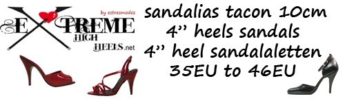 4" high heel Sandalen