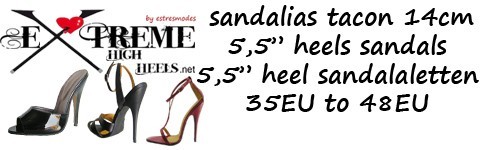 5,5 " high heel sandals