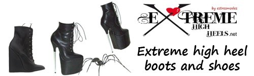 Extreme high heels boots and shoes
